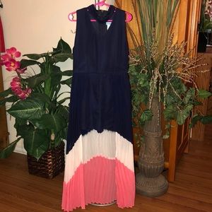 Girls Maxi-Overlay Romper w/choker Neckline